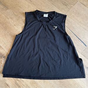 Gymshark black tank top active wear